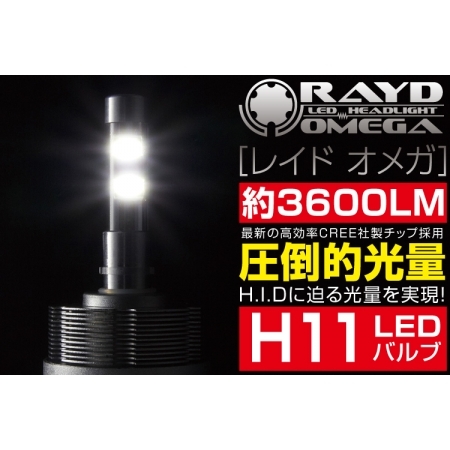 LEDヘッドライト 【RAYD OMEGA】 H11バルブ